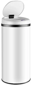 InternetovaZahrada Bezdotykový odpadkový kôš s USB 40 L - biely