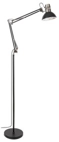 Rabalux 2196 - Stojacia lampa ARISTEO 1xE27/40W/230V čierna/lesklý chróm