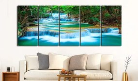 Obraz - Sapphire Waterfalls I Veľkosť: 225x90, Verzia: Premium Print