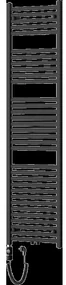 Mexen Hades elektrický radiátor 1800 x 500 mm, 900 W, čierny - W104-1800-500-2900-70