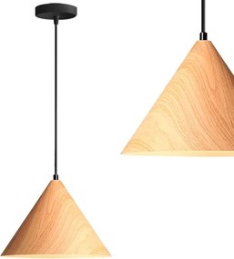 Toolight Toolight, stropné svietidlo 1xE27 APP1442-1CP, svetlé drevo, OSW-01278