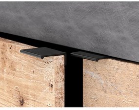 Komoda RUNEA svetlohnedá/antracit