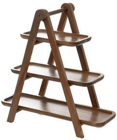 Podnos MOOKA trojposchodový, drevený 892702