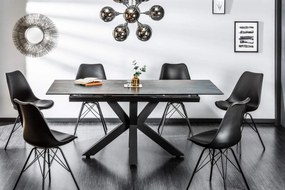 Dizajnový jedálenský stôl Zariah, 180-225 cm, láva - Skladom na Sk