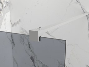 Erga Paris, sprchová zástena Walk-In 50x200 cm, 8mm šedé sklo, brúsená oceľ, ERG-V02-PARIS-050x200-GR-BS