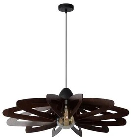 Lucide 77483/76/30 - Luster na lanku ZIDANE 1xE27/15W/230V hnedá/čierna