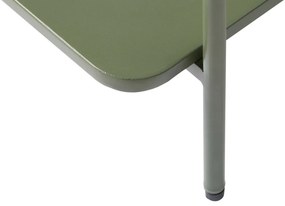 Dizajnový konferenčný stolík Harinder 75 cm olivovo-zelený