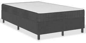 vidaXL Rám na boxspring posteľ, sivý, látka 120x200 cm