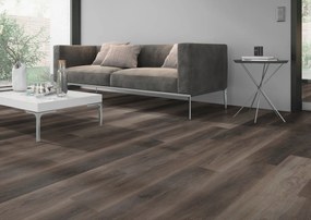 Oneflor, Vinylová podlaha lepená ECO 55 050 Walnut Dark Brown, 1219,2 x 184,1 mm