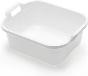 Biely plastový lavór s dvomi ušami Addis, 39 x 32 x 14 cm