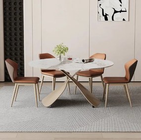 KONFERENČNÝ / JEDÁLENSKÝ ROZKLADACÍ STÔL MOISE MRAMOR 2v1