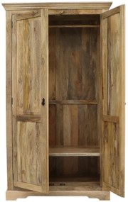 furniture-nabytek.cz - Masívna šatníková skriňa 110x200x60 z dreva mango