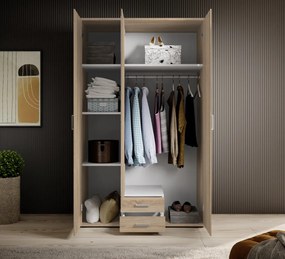 Šatníková skriňa Karl, dub sonoma