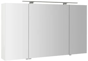 Sapho Sapho, MIRRÓ galérka s LED osvetlením, 120x70x16cm, 3x dvierka, biela, MC121-0030