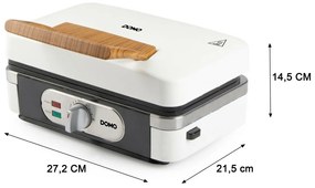 DOMO DO9277C sendvičovač 3v1, matná biela