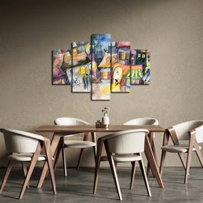 Obraz - Daždivý večer (150x105 cm)