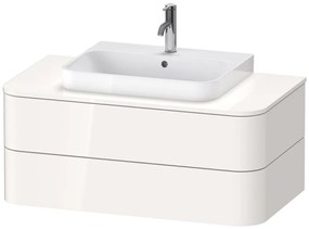 DURAVIT Happy D.2 Plus závesná skrinka pod umývadlo pod dosku, 2 zásuvky, 1000 x 550 x 408 mm, biela vysoký lesk, HP497102222