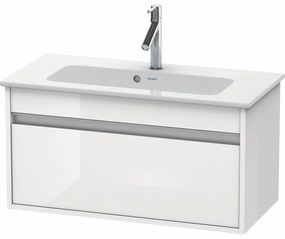 DURAVIT Ketho závesná skrinka pod umývadlo Compact, 1 zásuvka, 800 x 385 x 410 mm, biela vysoký lesk, KT642302222