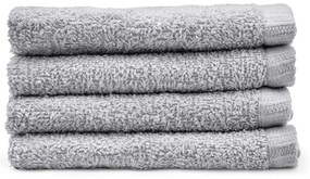 Sivé rýchloschnúce bavlnené uteráky v súprave 4 ks 30x30 cm Quick Dry – Catherine Lansfield