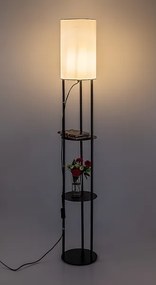 Rabalux 74106 - Stojacia lampa BRONN 1xE27/40W/230V čierna