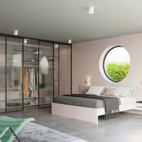 Nástenné svietidlo Inez, 1x biele kovové tienidlo