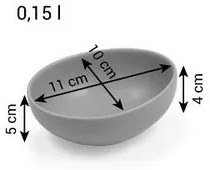 Tescoma Miska FANCY HOME Stones 11 cm, biela