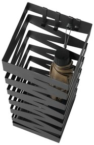 Kovový stojan na dáždniky Loft Black, 49x15,5 cm