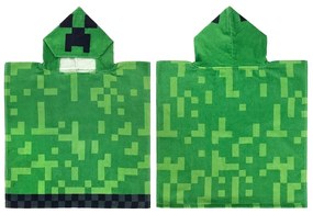 Carbotex Detské pončo Minecraft Creeper Explode, 50 x 115 cm