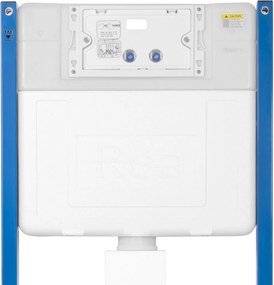 Rea Rea, podomietkový WC systém K011A-Q + tlačidlá HD, zlatá lesklá, KPL-E9560