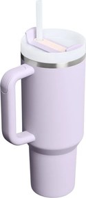 Termoska so slamkou z nehrdzavejúcej ocele v levanduľovej farbe 1,18 l Quencher H2.O FlowState™ Tumbler Purple Dust – Stanley
