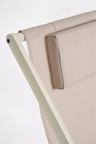 Béžové kovové záhradné ležadlo Taylor – Bizzotto