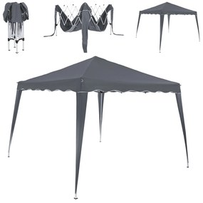 Party stan / pavilón CAPRI, 3x3m, antracitová Casaria