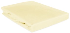 SATÉNOVÉ PRESTIERADLO 155 160X200 CM KRÉMOVÉ