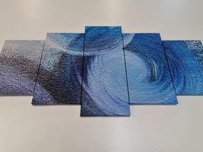 5-dielny obraz moderné abstraktné ťahy Varianta: 100x50