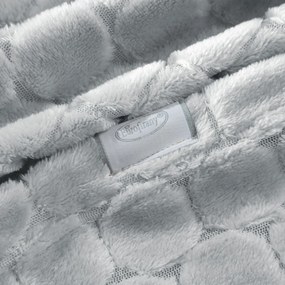 EUROFIRANY FLANELOVÁ DEKA ZOE1 150X200 CM STRIEBORNÁ