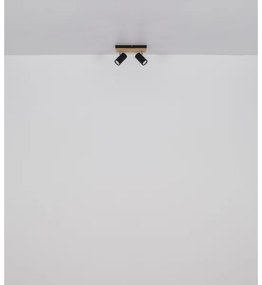 Globo 57909-2 - Bodové svietidlo KAYDEN 2xGU10/25W/230V čierna