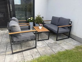 Noela Záhradný set dvoch stoličiek, lavice a stolíka PRIA