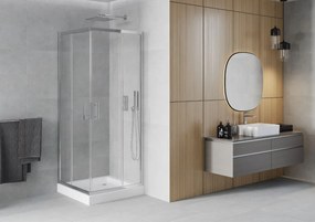 Sprchovací kút maxmax MEXEN RIO transparent - 90x90 cm, 860-090-090-01-00