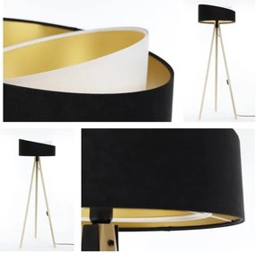 Stojacia lampa GALAXY 1xE27/60W/230V čierna/béžová