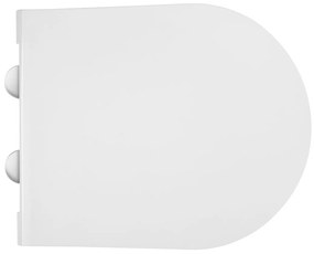 Sapho Sapho, AVVA Slim WC sedátko s pomalým zatváraním, biela/chróm, 100787