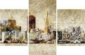 Obraz - Umelecky stvárnené mesto (90x60 cm)