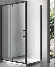 BPS-koupelny Obdĺžnikový sprchový kút ZES KZ07B BL 110x90 čierna/transparent - bez vaničky