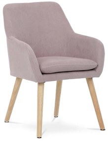 Kreslo AK-310 PINK2 staroružová látka, nohy masív kaučukovník