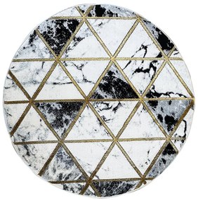 Koberec Diamond 1,2/1,2 C0075 čierna/zlatá