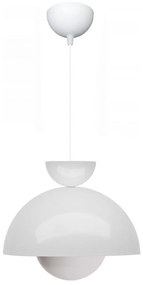 Luster na lanku SALVA 1xE27/15W/230V biely