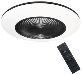 Brilagi - LED Stmievateľné svietidlo s ventilátorom AURA LED/38W/230V čierna + DO BG0372