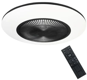 Brilagi - LED Stmievateľné svietidlo s ventilátorom AURA LED/38W/230V čierna + DO BG0372