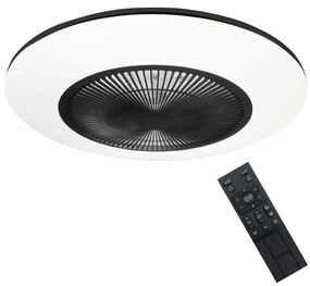 Brilagi - LED Stmievateľné svietidlo s ventilátorom AURA LED/38W/230V čierna + DO