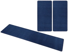 Hanse Home Collection koberce Kobercová sada Nasty 104447 darkblue - 3 diely: 70x140 cm (2x), 70x240 cm (1x) cm