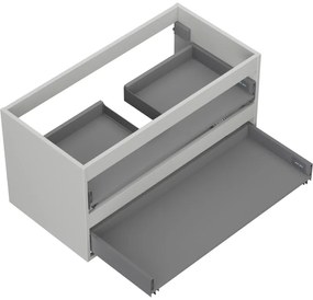 Mexen Box-A, závesná skrinka 90 cm, 2 zásuvky, matná sivá, 91AX0-0900-470-2-62